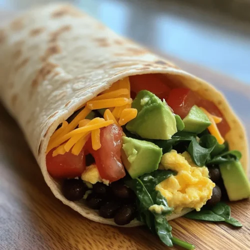 Starting with the base of our breakfast burrito, the whole wheat tortilla plays a pivotal role in creating a well-rounded meal. Unlike traditional refined flour tortillas, whole wheat tortillas are made from whole grain flour, which retains the bran and germ, providing higher fiber content and essential nutrients. Fiber is crucial for digestive health, helping to keep you feeling full longer and supporting stable blood sugar levels. By choosing whole wheat tortillas, you’re not only adding a source of complex carbohydrates to your meal but also enhancing its nutritional profile.