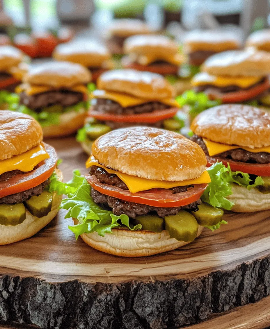To create the ultimate Savory Mini Beef Bacon Cheeseburgers, it's crucial to start with high-quality ingredients. The foundation of any great burger begins with the meat, and for this recipe, we recommend using ground beef that has an 80/20 lean-to-fat ratio. This ratio is essential for achieving the perfect balance of juiciness and flavor; the fat content ensures that the patties remain moist during cooking while contributing rich beefy notes that are simply irresistible.