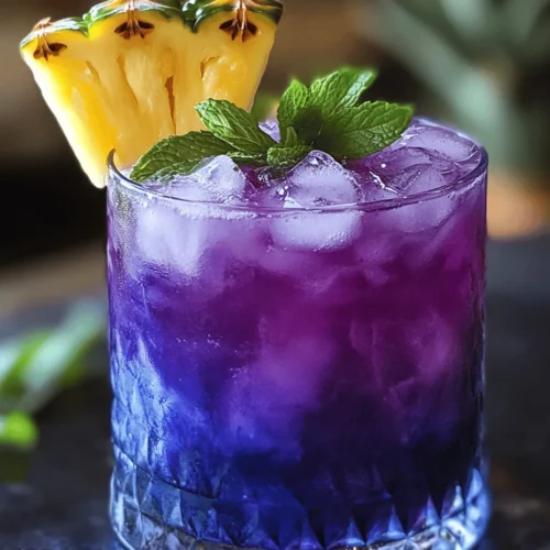 The Jamaican Purple Rain Cocktail is a delightful blend of tropical flavors that transports you straight to the sun-soaked shores of Jamaica with every sip. This visually stunning drink is not only a feast for the eyes, with its vibrant purple hue, but it also tantalizes the taste buds with a harmonious mix of sweetness and acidity. As summer gatherings and beach-themed parties beckon, this cocktail stands out as a perfect choice, offering a refreshing escape into a world of tropical paradise.