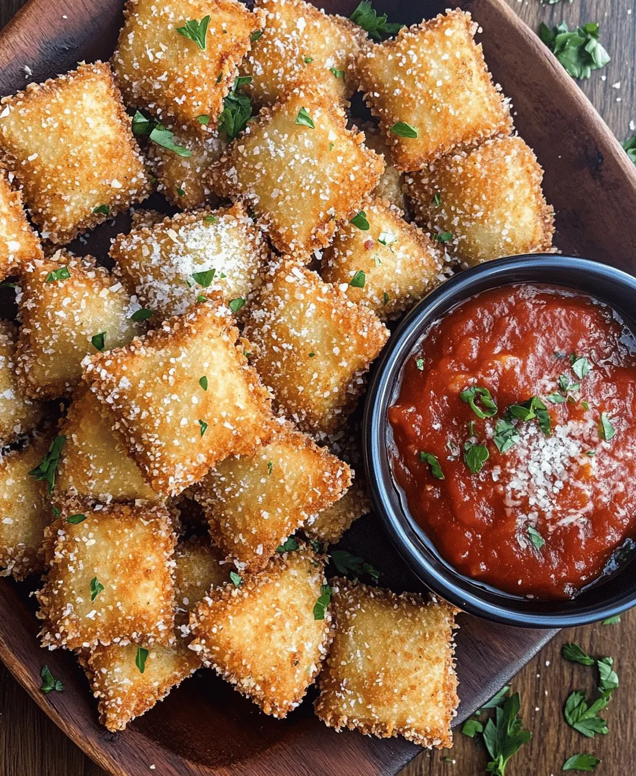Toasted ravioli is a delightful dish that brings together the comforting flavors of cheese-filled pasta with a crispy, golden exterior. This irresistible appetizer is not only a favorite in homes but also a staple in many restaurants and culinary fairs. Originating from St. Louis, it has gained immense popularity across the United States for its crunchy texture and savory taste. Whether you’re hosting a gathering, indulging in a cozy movie night, or simply craving a satisfying snack, this toasted ravioli recipe is sure to impress family and friends alike.