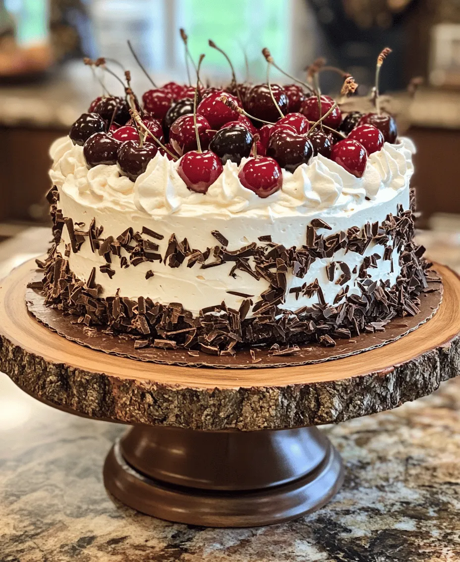The Black Forest Cake, or Schwarzwälder Kirschtorte as it is known in Germany, is a dessert that perfectly embodies indulgence. This iconic cake has captured the hearts of dessert lovers around the globe with its rich chocolate layers, tart cherry filling, and luscious whipped cream frosting. Rooted deeply in German tradition, its origins date back to the early 20th century, where it was created in the Black Forest region of Germany. The cake not only stands as a symbol of celebration but also reflects the rich culinary heritage of the area, where cherries and chocolate are abundant.