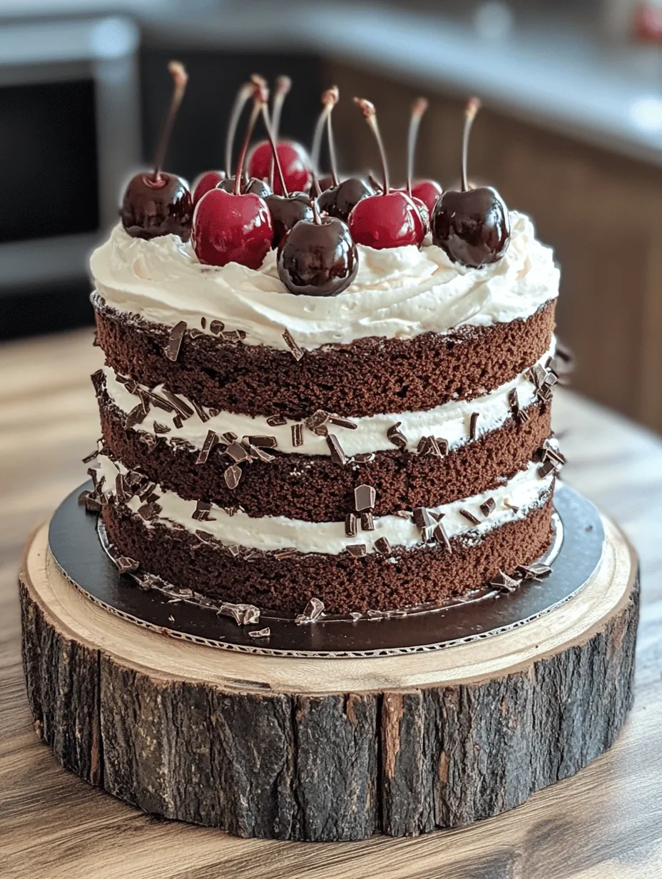 The Black Forest Cake, or Schwarzwälder Kirschtorte as it is known in Germany, is a dessert that perfectly embodies indulgence. This iconic cake has captured the hearts of dessert lovers around the globe with its rich chocolate layers, tart cherry filling, and luscious whipped cream frosting. Rooted deeply in German tradition, its origins date back to the early 20th century, where it was created in the Black Forest region of Germany. The cake not only stands as a symbol of celebration but also reflects the rich culinary heritage of the area, where cherries and chocolate are abundant.