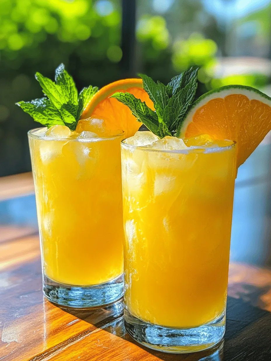 Tropical Paradise Punch is more than just a delightful beverage; it encapsulates the very essence of summer and relaxation. With its vibrant colors and harmonious blend of flavors, this punch has the unique ability to transport you straight to a sun-soaked beach, where the gentle sound of waves and the warm embrace of the sun create the perfect backdrop for relaxation. Whether you are hosting a gathering, celebrating a special occasion, or simply enjoying a sunny afternoon at home, this punch serves as the ultimate refreshing companion.