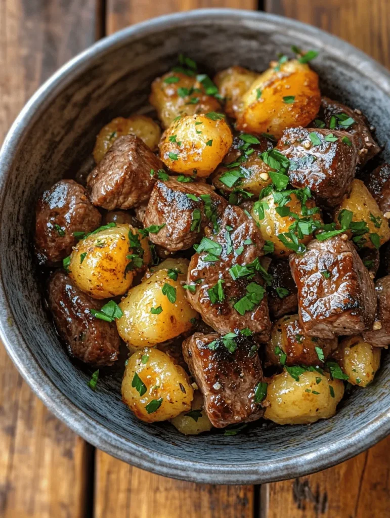 If you're on the lookout for a dish that marries simplicity with gourmet flair, look no further than Flavor-Packed Steak Bites and Gnocchi. This recipe perfectly encapsulates the essence of a cozy, comforting meal while delivering a punch of robust flavors that will tantalize your taste buds. With tender, juicy steak bites seared to perfection and pillowy potato gnocchi, this dish is not only a feast for the senses but also an easy solution for weeknight dinners or entertaining guests.