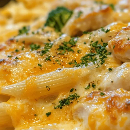In the fast-paced world we live in today, the demand for quick, delicious, and satisfying meals has never been more significant. Families often find themselves juggling work, school, and various commitments, leaving little time for elaborate cooking. Enter the Cheesy Chicken Penne Delight – a dish that perfectly fits the bill. This recipe is not just a meal; it’s a comforting embrace on a plate, ideal for weeknight dinners when everyone needs a little extra love.