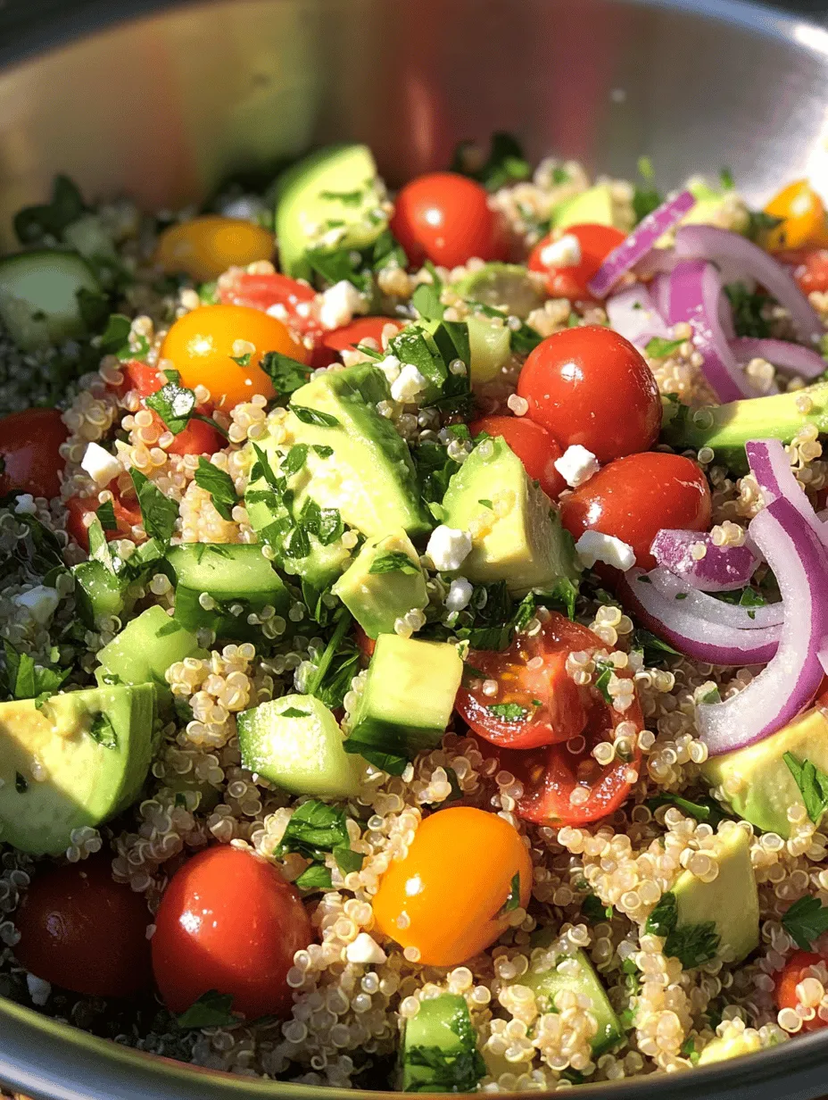 In recent years, quinoa has surged in popularity, emerging as a celebrated superfood among health enthusiasts and culinary aficionados alike. This tiny grain is not only versatile but also packed with nutrition, making it a staple for anyone looking to enhance their diet with wholesome ingredients. Quinoa is gluten-free, rich in protein, and an excellent source of dietary fiber, vitamins, and minerals, which positions it favorably in modern cooking. As more people become conscious of their dietary choices, quinoa has found its way into a multitude of dishes, one of the favorites being the vibrant and delicious Sun-Kissed Quinoa Salad.