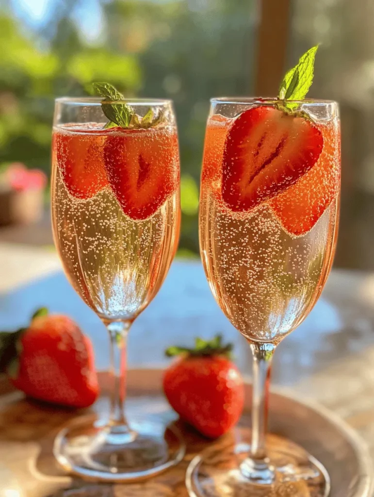 Fizzy Strawberry Delight is a vibrant and refreshing drink that captures the essence of summer in every sip. This recipe combines fresh strawberries, a hint of lemon juice, and sparkling water, resulting in a light and bubbly drink that is both refreshing and visually appealing. The bright red of the strawberries combined with the fizzy bubbles creates an inviting drink that’s hard to resist.