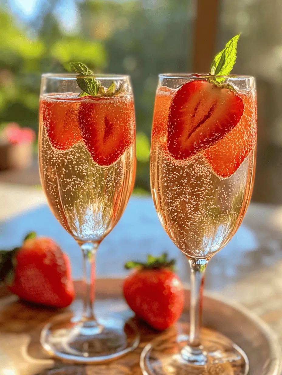 Fizzy Strawberry Delight is a vibrant and refreshing drink that captures the essence of summer in every sip. This recipe combines fresh strawberries, a hint of lemon juice, and sparkling water, resulting in a light and bubbly drink that is both refreshing and visually appealing. The bright red of the strawberries combined with the fizzy bubbles creates an inviting drink that’s hard to resist.