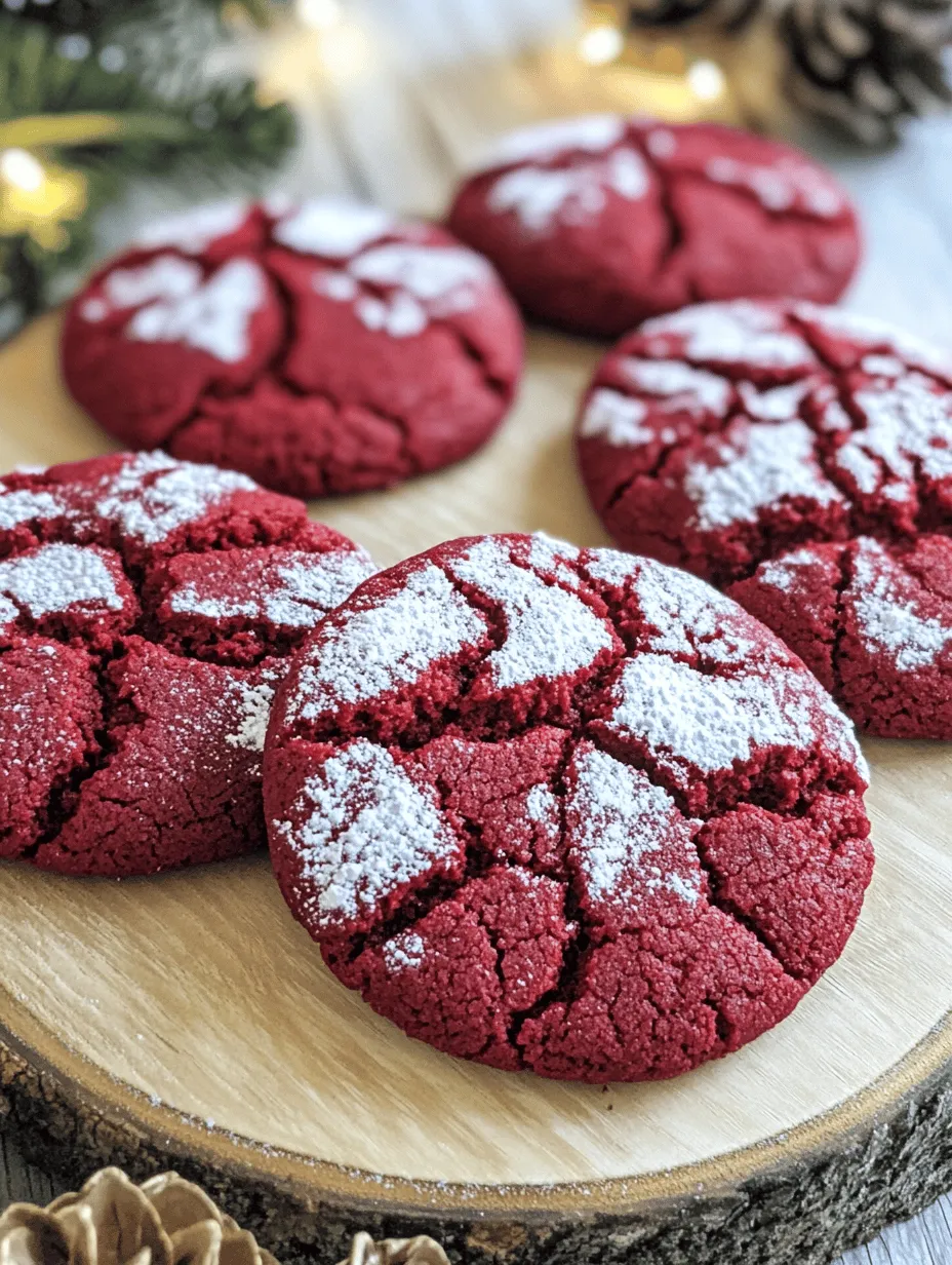 When it comes to holiday baking, few treats capture the festive spirit quite like red velvet crinkle cookies. These cookies are not just a feast for the taste buds but also a visual delight, boasting a rich crimson hue and a beautiful, crinkled finish that makes them the star of any dessert table. Traditionally associated with the beloved red velvet cake, this cookie version has emerged as a popular choice for celebrations, bringing joy and a touch of elegance to gatherings.