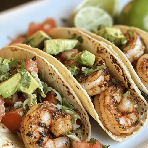 Shrimp tacos have rapidly gained popularity in the culinary world, and it's easy to see why. These tantalizing treats are not only light and flavorful but also versatile enough to suit a variety of occasions, from casual weeknight dinners to festive gatherings with friends and family. Imagine biting into a warm tortilla filled with succulent shrimp, brightened by zesty lemon and fresh herbs, all topped with a medley of colorful toppings. This dish embodies the perfect balance of freshness and bold flavors, making it a standout choice for anyone looking to elevate their taco night.