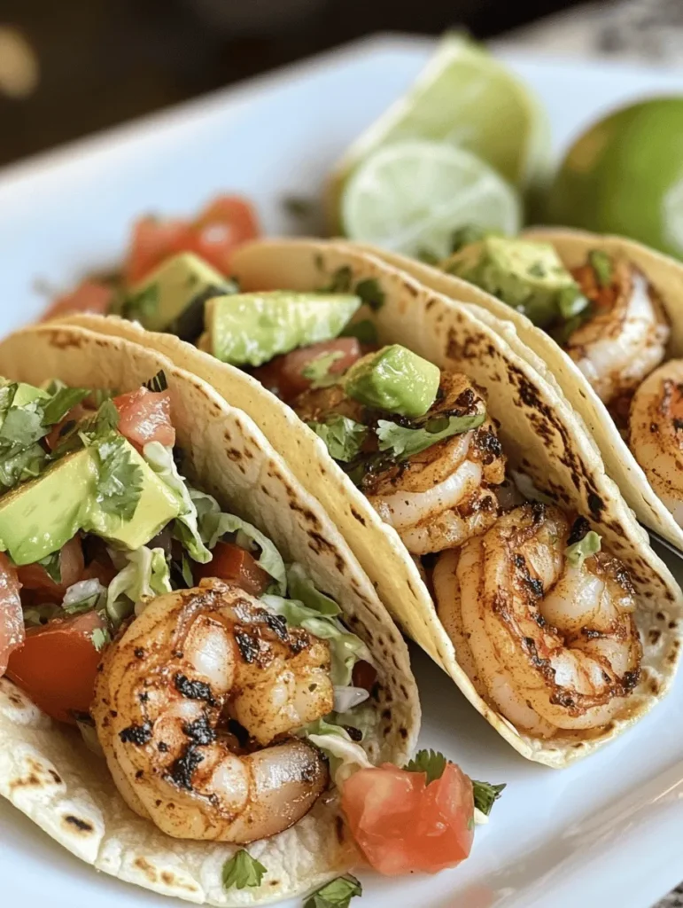 Shrimp tacos have rapidly gained popularity in the culinary world, and it's easy to see why. These tantalizing treats are not only light and flavorful but also versatile enough to suit a variety of occasions, from casual weeknight dinners to festive gatherings with friends and family. Imagine biting into a warm tortilla filled with succulent shrimp, brightened by zesty lemon and fresh herbs, all topped with a medley of colorful toppings. This dish embodies the perfect balance of freshness and bold flavors, making it a standout choice for anyone looking to elevate their taco night.