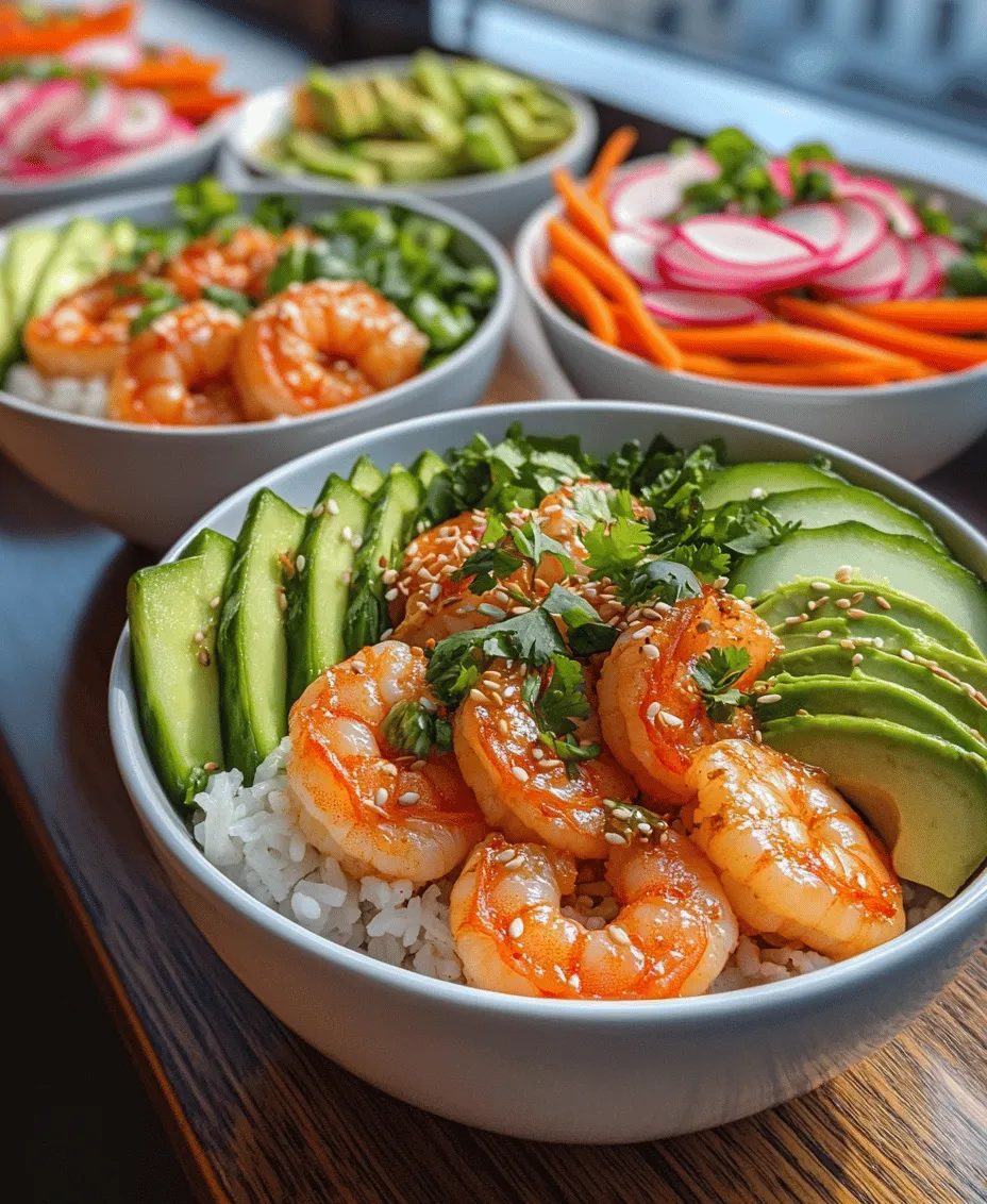 Welcome to the world of Shrimp Rice Bowls with Creamy Spicy Mayo, a dish that harmoniously blends flavors, textures, and health benefits into one delightful meal. This recipe is not just a feast for the palate; it’s a celebration of fresh ingredients and culinary creativity. Picture perfectly cooked shrimp resting atop a bed of fluffy jasmine rice, complemented by vibrant fresh vegetables, all drizzled with a luscious and zesty creamy spicy mayo. It's a dish that tantalizes the taste buds and leaves you feeling nourished and satisfied.