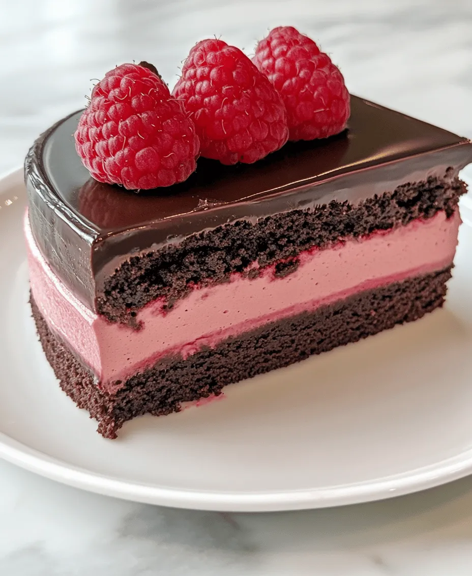 Explore the delightful world of desserts with our Decadent Chocolate Raspberry Mousse Cake, a perfect combination of rich chocolate and tart raspberries. This cake not only serves as a showstopper for any occasion but also satisfies the sweet tooth in the most indulgent way possible. Imagine a velvety chocolate cake layered with a luscious raspberry mousse, all topped with a silky chocolate ganache—each bite is a symphony of flavors and textures that will leave your guests in awe.