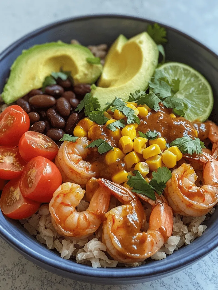 Introducing the Chipotle Lime Shrimp Bowl—a vibrant, flavorful dish that beautifully marries the zest of fresh lime with the smoky heat of chipotle peppers. This enticing meal is not only a feast for the senses but also a beacon for health-conscious eaters and busy individuals seeking a quick yet satisfying culinary experience. Whether you're looking for a nutrient-packed lunch or a delightful dinner option that can impress guests at gatherings, this shrimp bowl is a versatile choice that ticks all the boxes.