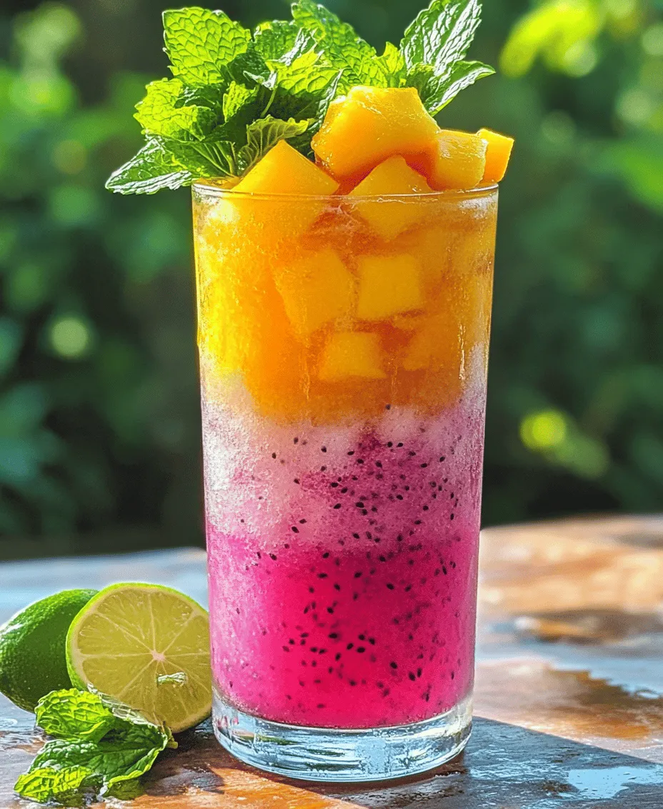As the summer sun warms our skin and gentle breezes sway the palm trees, there's nothing quite as inviting as a refreshing tropical drink. Tropical beverages have an undeniable charm, transporting us to sun-kissed beaches and lush landscapes with every sip. Among the myriad of vibrant options, the Mango Dragonfruit Refresher stands out, offering a delightful fusion of two exotic fruits that tantalize the taste buds and rejuvenate the spirit.