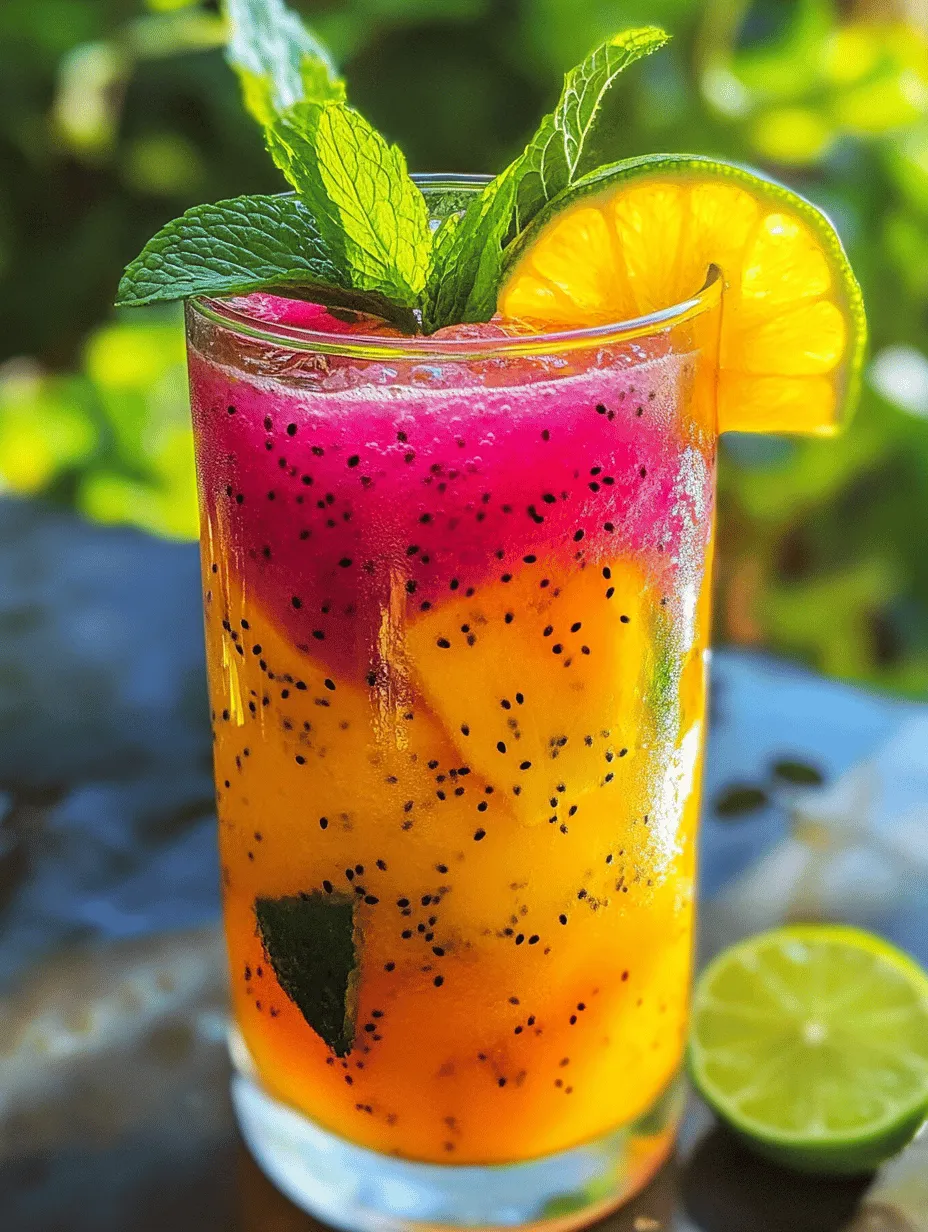 As the summer sun warms our skin and gentle breezes sway the palm trees, there's nothing quite as inviting as a refreshing tropical drink. Tropical beverages have an undeniable charm, transporting us to sun-kissed beaches and lush landscapes with every sip. Among the myriad of vibrant options, the Mango Dragonfruit Refresher stands out, offering a delightful fusion of two exotic fruits that tantalize the taste buds and rejuvenate the spirit.