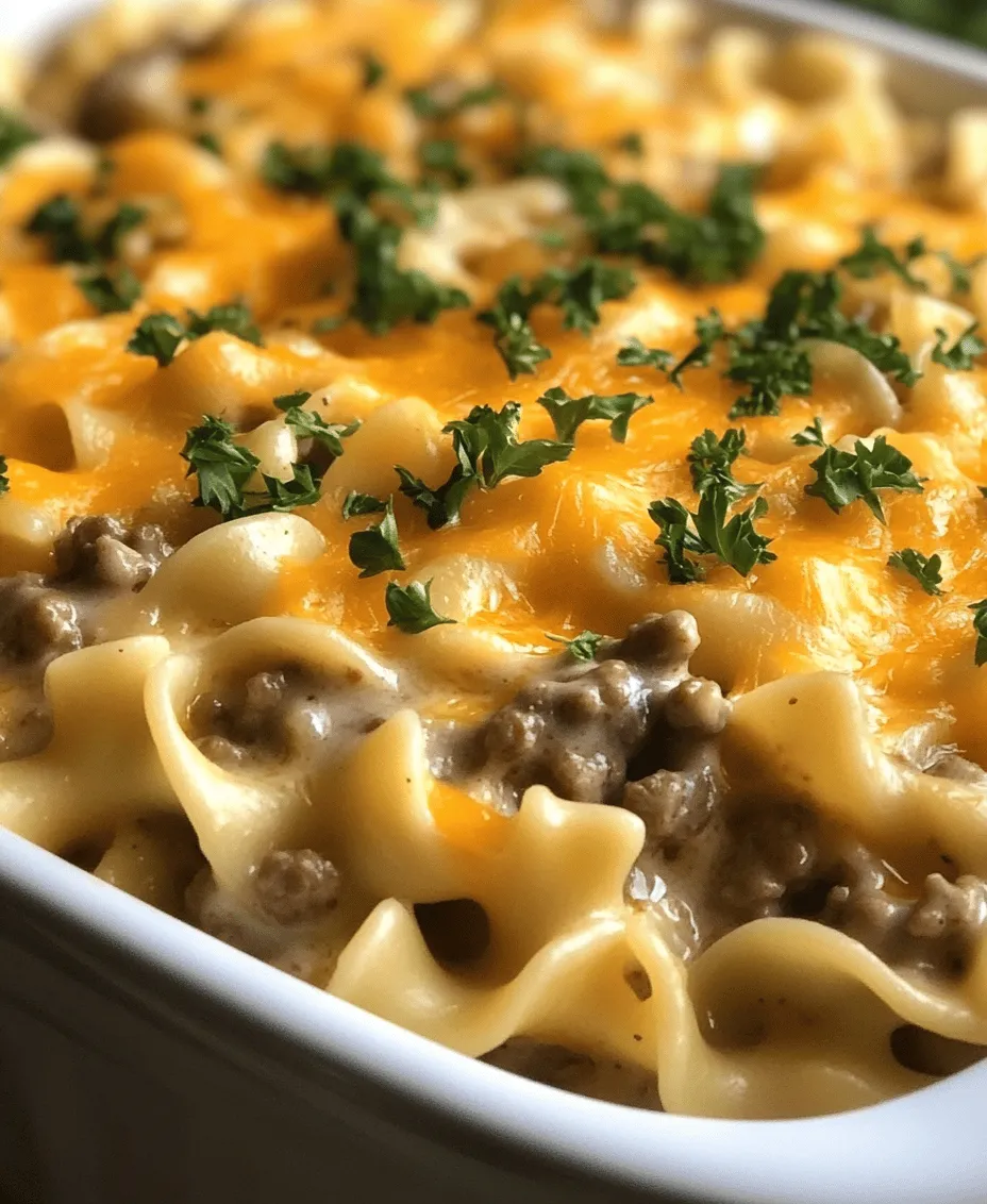 Comfort food holds a special place in our culinary hearts, often evoking warm memories of family gatherings and cozy nights at home. Especially during busy weeknights when time is of the essence, a well-crafted meal can bring a sense of calm and satisfaction. Enter the creamy beef noodle casserole—a dish that embodies the essence of comfort food while being quick and easy to prepare. This delightful casserole not only satisfies hunger but also brings family and friends together around the dinner table, creating an opportunity to share stories and laughter after a long day.