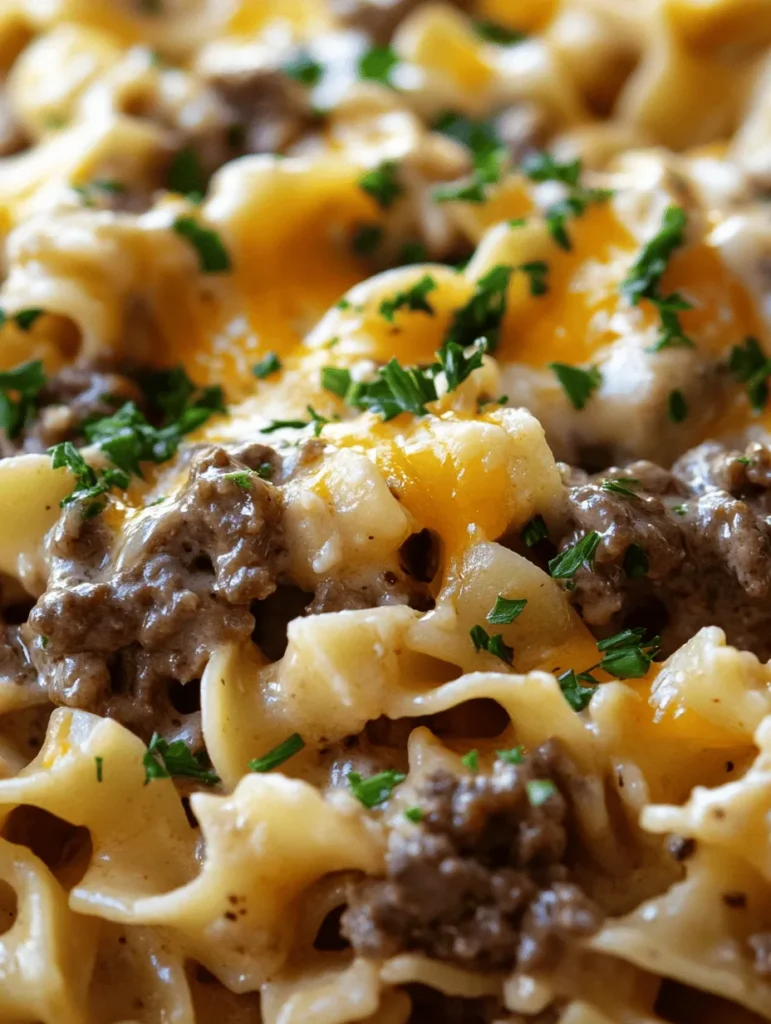 Comfort food holds a special place in our culinary hearts, often evoking warm memories of family gatherings and cozy nights at home. Especially during busy weeknights when time is of the essence, a well-crafted meal can bring a sense of calm and satisfaction. Enter the creamy beef noodle casserole—a dish that embodies the essence of comfort food while being quick and easy to prepare. This delightful casserole not only satisfies hunger but also brings family and friends together around the dinner table, creating an opportunity to share stories and laughter after a long day.