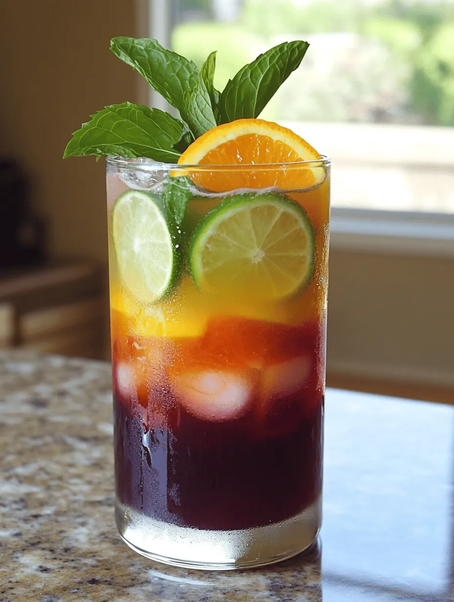 In culinary culture, refreshing beverages hold a special significance, often synonymous with relaxation, celebration, and shared moments. Whether it's a hot summer day or a festive gathering, the right drink can elevate any occasion, making it memorable and delightful. Enter the Citrus Burst Sparkler, a vibrant and invigorating non-alcoholic mocktail that perfectly captures the essence of joy and refreshment. This drink is not just a thirst-quencher; it’s a celebration of flavors that appeals to all ages.