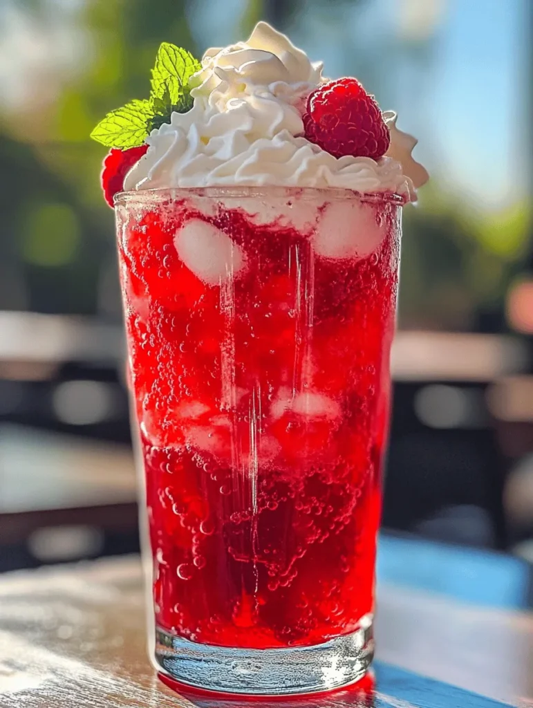 As the summer sun shines brightly, there's nothing quite like a refreshing drink to cool you down. Enter the Raspberry Cream Soda, a delightful concoction that perfectly balances vibrant flavors and creamy textures, making it an ideal choice for any warm day. This drink not only tantalizes your taste buds but also adds a splash of color to your summer gatherings with its striking presentation. With its bright red hue and creamy top, Raspberry Cream Soda is as much a feast for the eyes as it is for the palate.