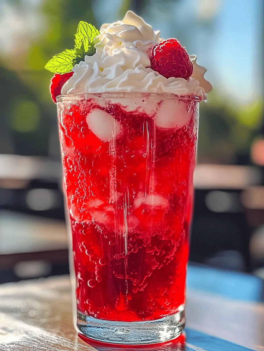 As the summer sun shines brightly, there's nothing quite like a refreshing drink to cool you down. Enter the Raspberry Cream Soda, a delightful concoction that perfectly balances vibrant flavors and creamy textures, making it an ideal choice for any warm day. This drink not only tantalizes your taste buds but also adds a splash of color to your summer gatherings with its striking presentation. With its bright red hue and creamy top, Raspberry Cream Soda is as much a feast for the eyes as it is for the palate.
