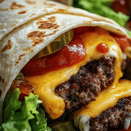 The first step in preparing your Grilled Cheeseburger Wraps is to create the beef mixture. This step is crucial for developing the flavor of the patties.
