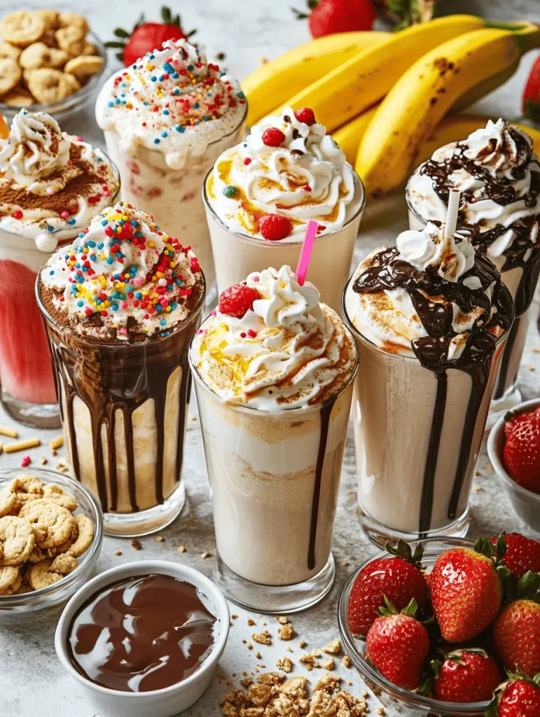 Imagine a gathering filled with laughter, creativity, and the sweet aroma of freshly blended milkshakes wafting through the air. The Legendairy Milkshake Bar Extravaganza is not just a dessert; it’s an experience that brings friends and family together. This interactive dessert option allows everyone to unleash their inner mixologist, customizing their milkshakes to suit their unique tastes. Whether it’s a birthday party, a cozy family night, or just a fun weekend treat, setting up a milkshake bar transforms an ordinary gathering into a memorable event.