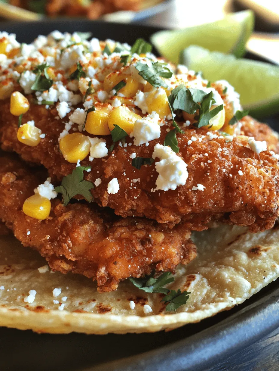 Tacos have long been a staple of street food culture, celebrated for their versatility and bold flavors. Among the myriad of taco variations, the Ultimate Fried Chicken Street Corn Tacos stand out as a delightful fusion dish that captures the hearts of food lovers everywhere. This recipe marries the crispy, savory goodness of fried chicken with the vibrant, creamy flavors of Mexican street corn, creating a taste explosion that’s hard to resist. Whether you're hosting a casual dinner party, throwing a festive gathering, or simply craving something indulgent, these tacos are sure to impress.