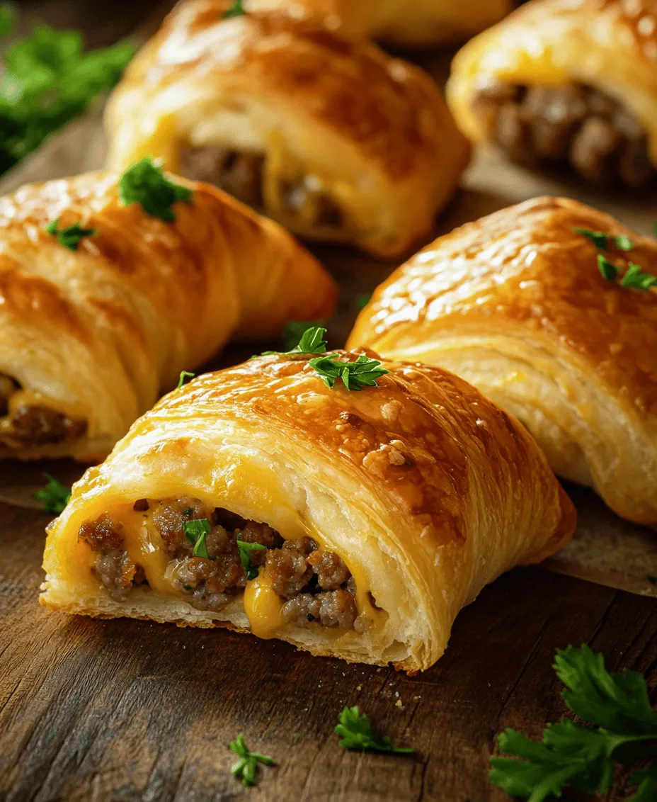 To create the perfect Savory Sausage Crescents, it is essential to understand the key ingredients that make this recipe a standout.