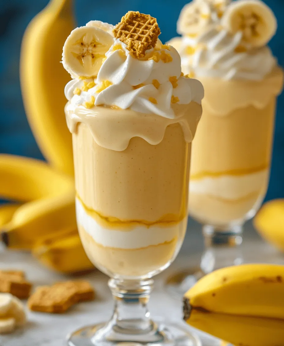 The Banana Pudding Milkshake is a delightful treat that combines the classic flavors of banana pudding with the creamy goodness of a milkshake. This easy-to-make dessert is not only a feast for the taste buds but also a nostalgic journey that evokes memories of summer days and family gatherings. The combination of sweet, ripe bananas, rich vanilla ice cream, and a hint of vanilla extract creates a luscious beverage that is perfect for warm days, parties, or whenever you crave something sweet and refreshing.