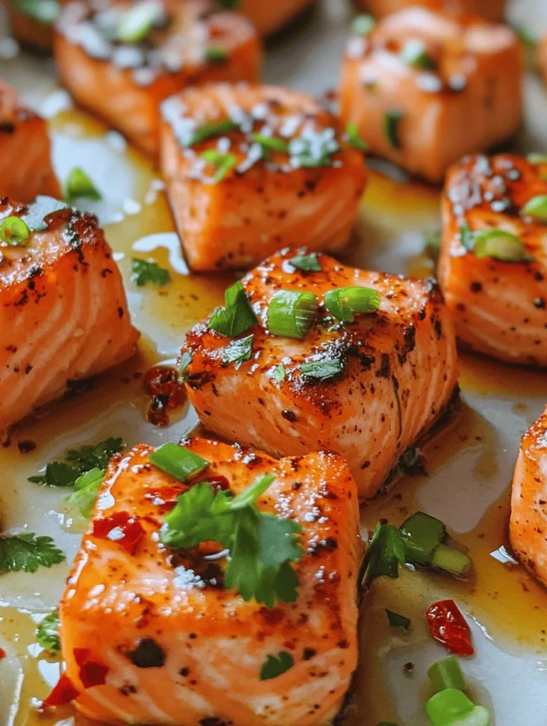 The allure of perfectly cooked salmon is undeniable, especially when prepared in an air fryer. This recipe for Savory Air Fryer Salmon Bites with Spicy Honey Drizzle brings together tender, flaky salmon and a sweet yet spicy sauce that will tantalize your taste buds. The combination of savory and sweet in this dish creates an explosion of flavors that transforms a simple meal into an extraordinary dining experience. Not only is this dish quick and easy to prepare, but the air fryer also ensures a healthier cooking method without sacrificing flavor.