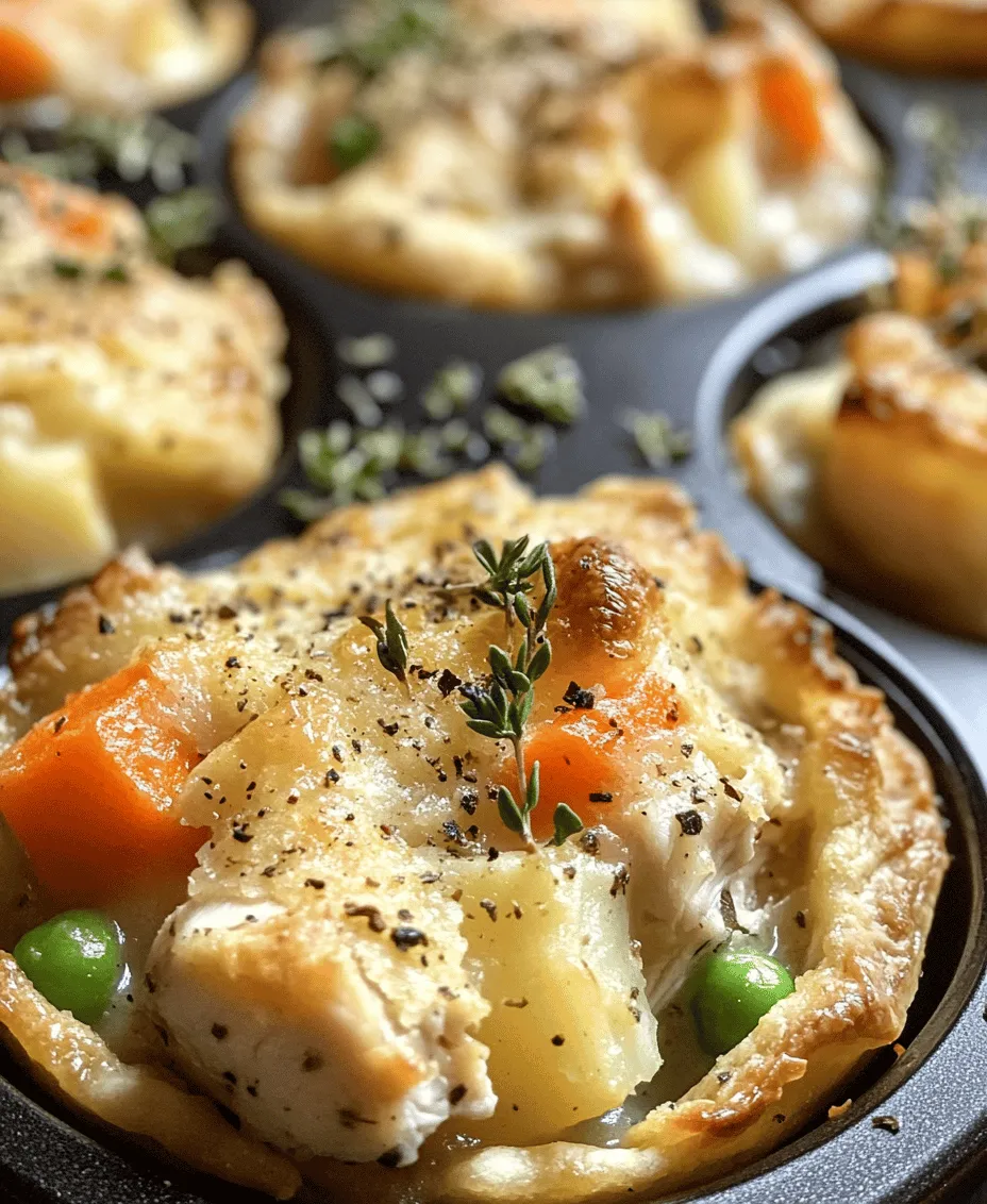 To create the best Mini Chicken Pot Pie Muffins, it's essential to understand the role each ingredient plays in achieving the desired flavor and texture. Let's delve into the core components of this recipe.