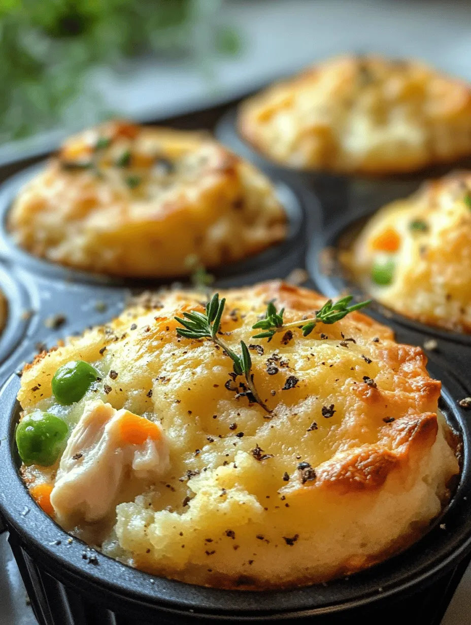 To create the best Mini Chicken Pot Pie Muffins, it's essential to understand the role each ingredient plays in achieving the desired flavor and texture. Let's delve into the core components of this recipe.