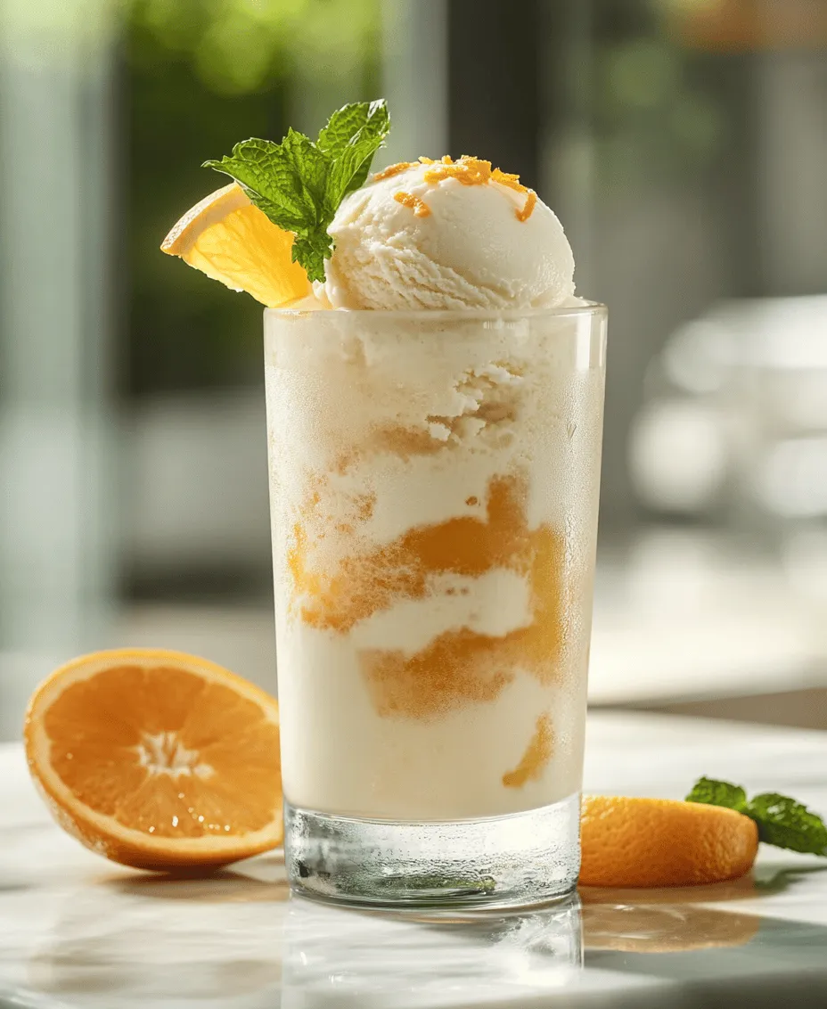 Summer is the perfect time to indulge in cool, refreshing treats, and the Dirty Creamsicle Float is a delightful twist on the classic dessert that will transport you back to your childhood. Imagine the creamy decadence of vanilla ice cream mingling with the vibrant, zesty flavors of orange soda, all enhanced by a splash of alcohol for the adult palate. This recipe marries nostalgia with sophistication, making it the ideal drink for summer gatherings, parties, or simply a sweet escape on a warm day.