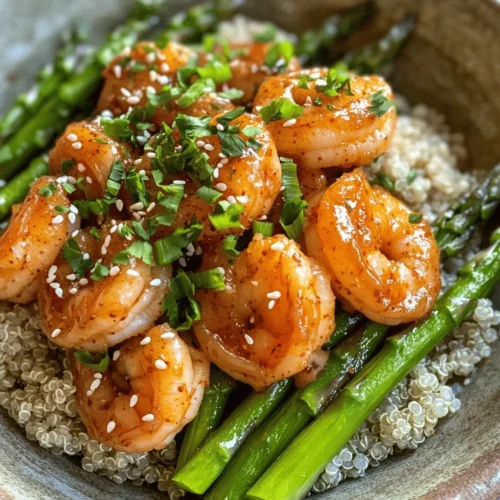 In the world of quick and delicious meals, few dishes stand out like Sweet Chili Shrimp and Asparagus. This vibrant dish combines succulent shrimp with crisp asparagus, all enveloped in a delectable sweet chili sauce that tantalizes the taste buds and satisfies the appetite. Perfect for busy weeknights, this meal can be prepared in just 30 minutes, making it an ideal choice for those who want to enjoy a restaurant-quality dish at home without spending hours in the kitchen.