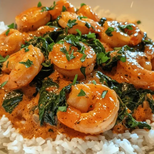 If you're searching for a dish that combines quick preparation with an explosion of flavor, look no further than the Creamy Garlic-Paprika Shrimp Skillet. This delightful recipe is not only easy to whip up on a busy weeknight, but it also brings a touch of sophistication that makes it suitable for special occasions. The dish features succulent shrimp bathed in a rich, creamy sauce that is perfectly spiced with smoked paprika and cayenne pepper, complemented by the freshness of spinach.