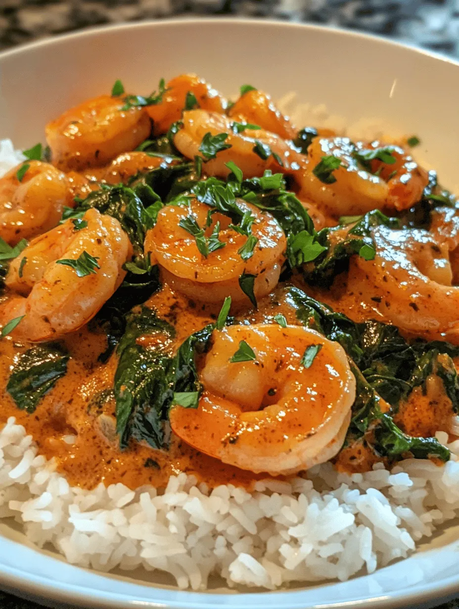 If you're searching for a dish that combines quick preparation with an explosion of flavor, look no further than the Creamy Garlic-Paprika Shrimp Skillet. This delightful recipe is not only easy to whip up on a busy weeknight, but it also brings a touch of sophistication that makes it suitable for special occasions. The dish features succulent shrimp bathed in a rich, creamy sauce that is perfectly spiced with smoked paprika and cayenne pepper, complemented by the freshness of spinach.