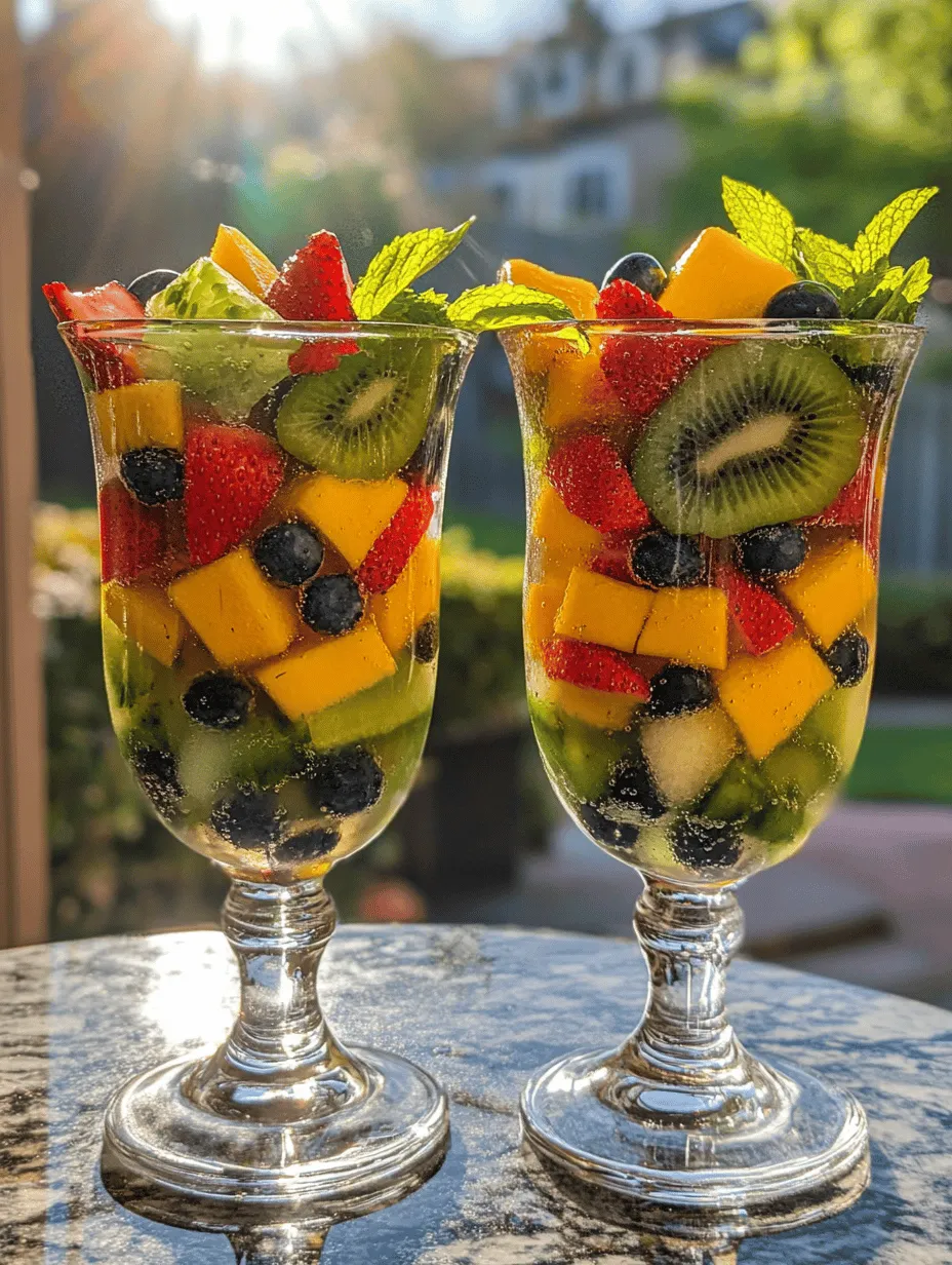 One of the standout features of Sparkling Fruit Bliss is its reliance on fresh fruits, which offer a myriad of nutritional benefits.