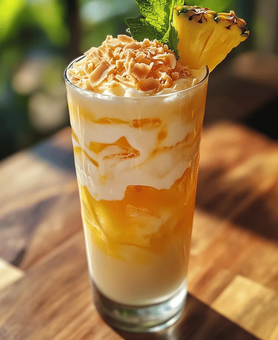 When it comes to refreshing summer beverages, few concoctions can rival the allure of a Tropical Pineapple Coconut Italian Soda. This delightful drink combines the sweet, tangy punch of ripe pineapples with the creamy richness of coconut, all topped off with a fizzy sparkle that tickles the senses. As the temperatures rise and outdoor gatherings become a staple of the season, this vibrant soda is the perfect accompaniment, embodying the essence of a tropical getaway right in your glass.