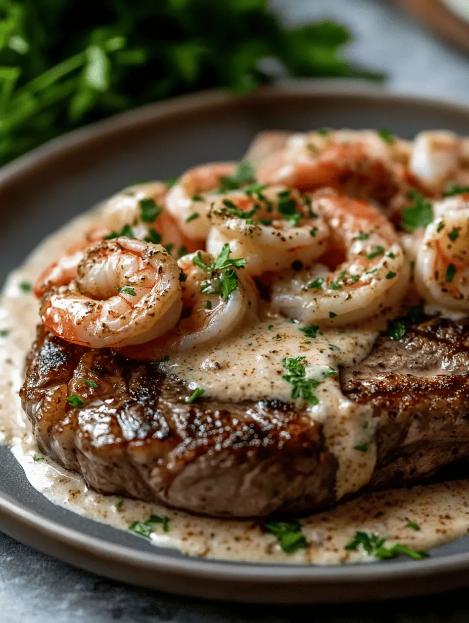 If you're searching for a dish that tantalizes the taste buds and impresses your guests, look no further than Steak with Creamy Cajun Shrimp Sauce. This culinary masterpiece combines the rich, meaty flavor of tender ribeye steak with the zesty kick of shrimp enveloped in a luxuriously creamy sauce. Whether you're celebrating a special occasion or simply indulging in a comforting weeknight dinner, this dish delivers a flavor explosion that is sure to become a favorite in your household.