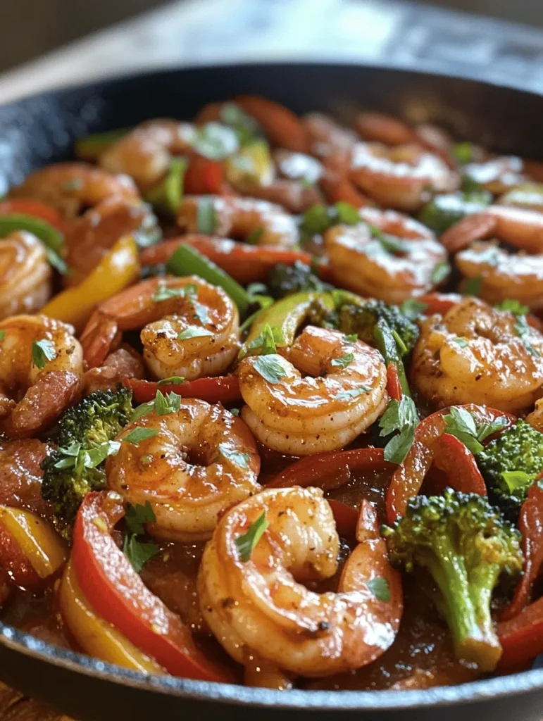 In today’s fast-paced world, preparing a delicious and nutritious meal in a short amount of time is a challenge that many home cooks face. With busy schedules and a plethora of responsibilities, finding the perfect balance between taste and convenience is vital. This is where the Easy Honey Garlic Shrimp with Sausage & Veggies recipe shines, offering a fantastic solution that combines vibrant flavors and fresh ingredients into one quick dish. Bursting with color and taste, this recipe is not only satisfying but also nutritious, making it an ideal choice for weeknight dinners or meal prep.