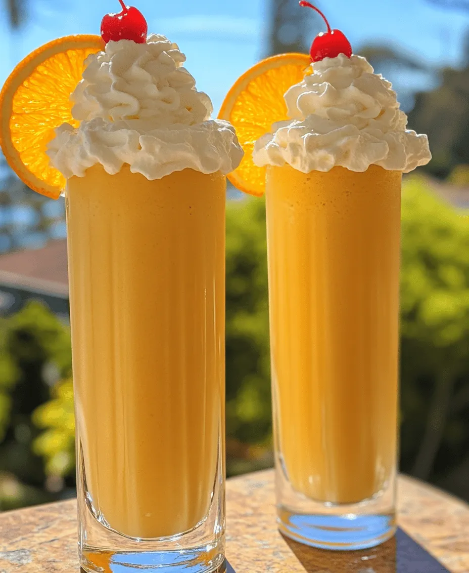 There's something undeniably nostalgic about sipping a creamy Orange Creamsicle Milkshake, especially on a hot summer day. This delightful beverage combines the rich, velvety texture of vanilla ice cream with the refreshing zest of freshly squeezed orange juice, creating a flavor profile that transports many back to their childhoods. The creamy sweetness of vanilla pairs perfectly with the citrusy brightness of orange, making this milkshake not just a drink but a delightful experience.