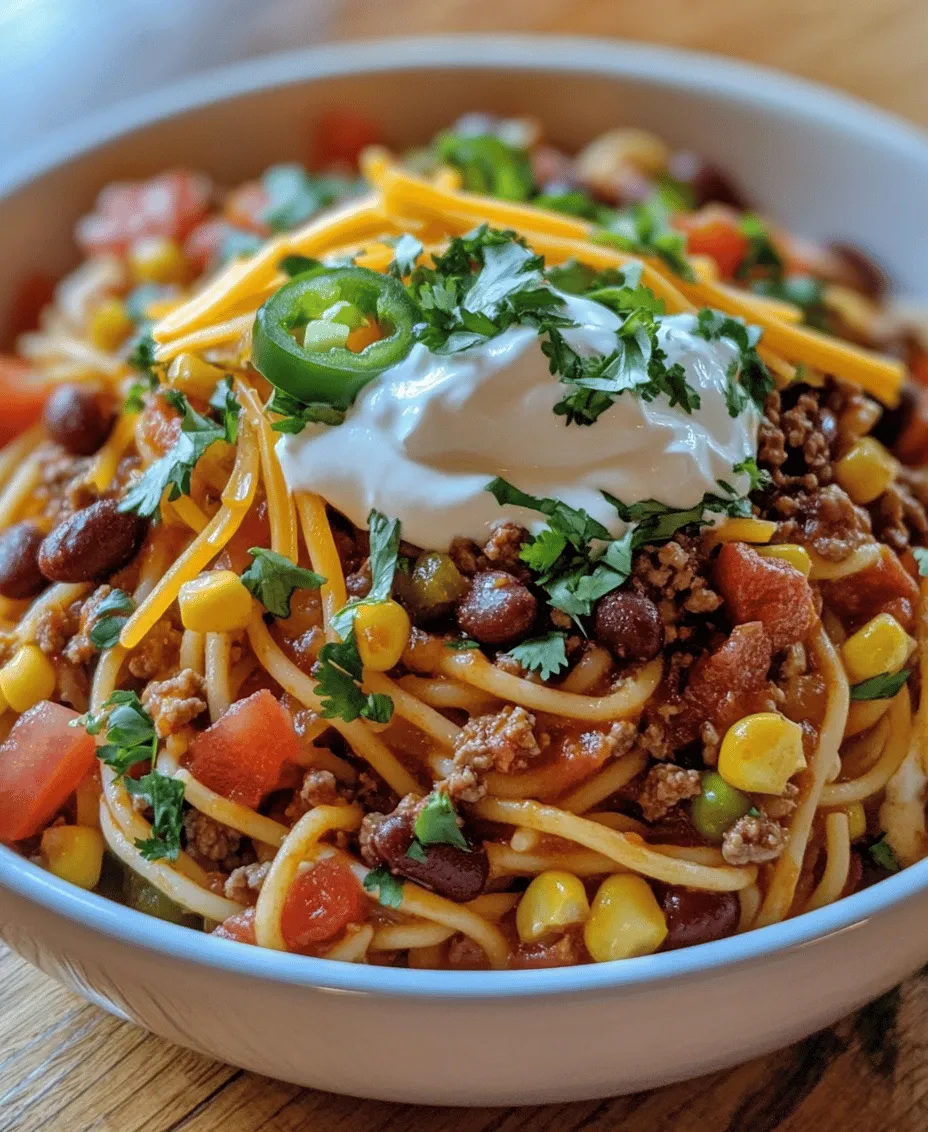 Taco Spaghetti Fiesta is a delightful blend of two beloved dishes, bringing together the hearty flavors of traditional spaghetti and the zesty kick of tacos. This comforting recipe is perfect for busy weeknights or entertaining guests, offering a unique twist that will leave everyone asking for seconds. Packed with protein, vibrant veggies, and topped with melted cheese, this dish not only satisfies hunger but also tantalizes the taste buds. In this article, we will explore the ingredients, preparation methods, and variations of Taco Spaghetti Fiesta, ensuring you have everything you need to create this festive meal.