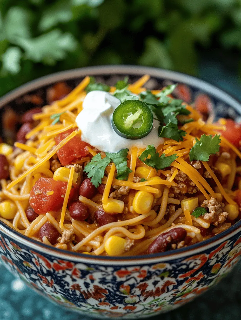 Taco Spaghetti Fiesta is a delightful blend of two beloved dishes, bringing together the hearty flavors of traditional spaghetti and the zesty kick of tacos. This comforting recipe is perfect for busy weeknights or entertaining guests, offering a unique twist that will leave everyone asking for seconds. Packed with protein, vibrant veggies, and topped with melted cheese, this dish not only satisfies hunger but also tantalizes the taste buds. In this article, we will explore the ingredients, preparation methods, and variations of Taco Spaghetti Fiesta, ensuring you have everything you need to create this festive meal.