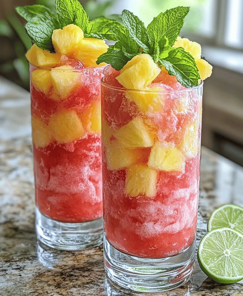 Indulge in the ultimate summer refreshment with the Spiked Ninja Slushie, a delightful blend of tropical flavors and a hint of alcohol. This vibrant drink combines the sweetness of frozen fruits with the invigorating taste of coconut water, creating a slushie that’s not only visually stunning but also incredibly refreshing. Ideal for gatherings, pool parties, or simply enjoying a sunny afternoon, this recipe is quick to prepare and perfect for those looking to cool off while savoring a grown-up beverage.