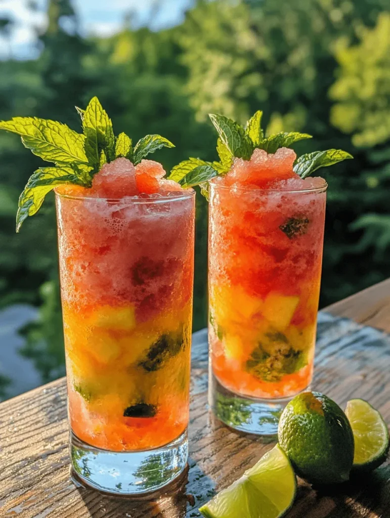 Indulge in the ultimate summer refreshment with the Spiked Ninja Slushie, a delightful blend of tropical flavors and a hint of alcohol. This vibrant drink combines the sweetness of frozen fruits with the invigorating taste of coconut water, creating a slushie that’s not only visually stunning but also incredibly refreshing. Ideal for gatherings, pool parties, or simply enjoying a sunny afternoon, this recipe is quick to prepare and perfect for those looking to cool off while savoring a grown-up beverage.