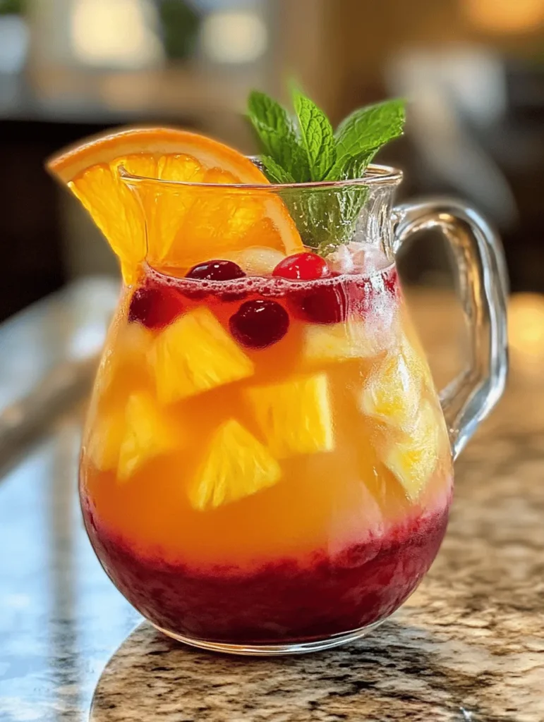 As the sun rises higher and the days grow longer, there's nothing quite like a refreshing beverage to accompany the vibrant energy of summer. The Tropical Sunrise Punch is a delightful concoction that captures the essence of sunny days spent by the shore, feeling the warm breeze and enjoying the good company of friends and family. This punch is not just any drink; it's a celebration of tropical flavors that transports you to a paradise of taste with every sip.