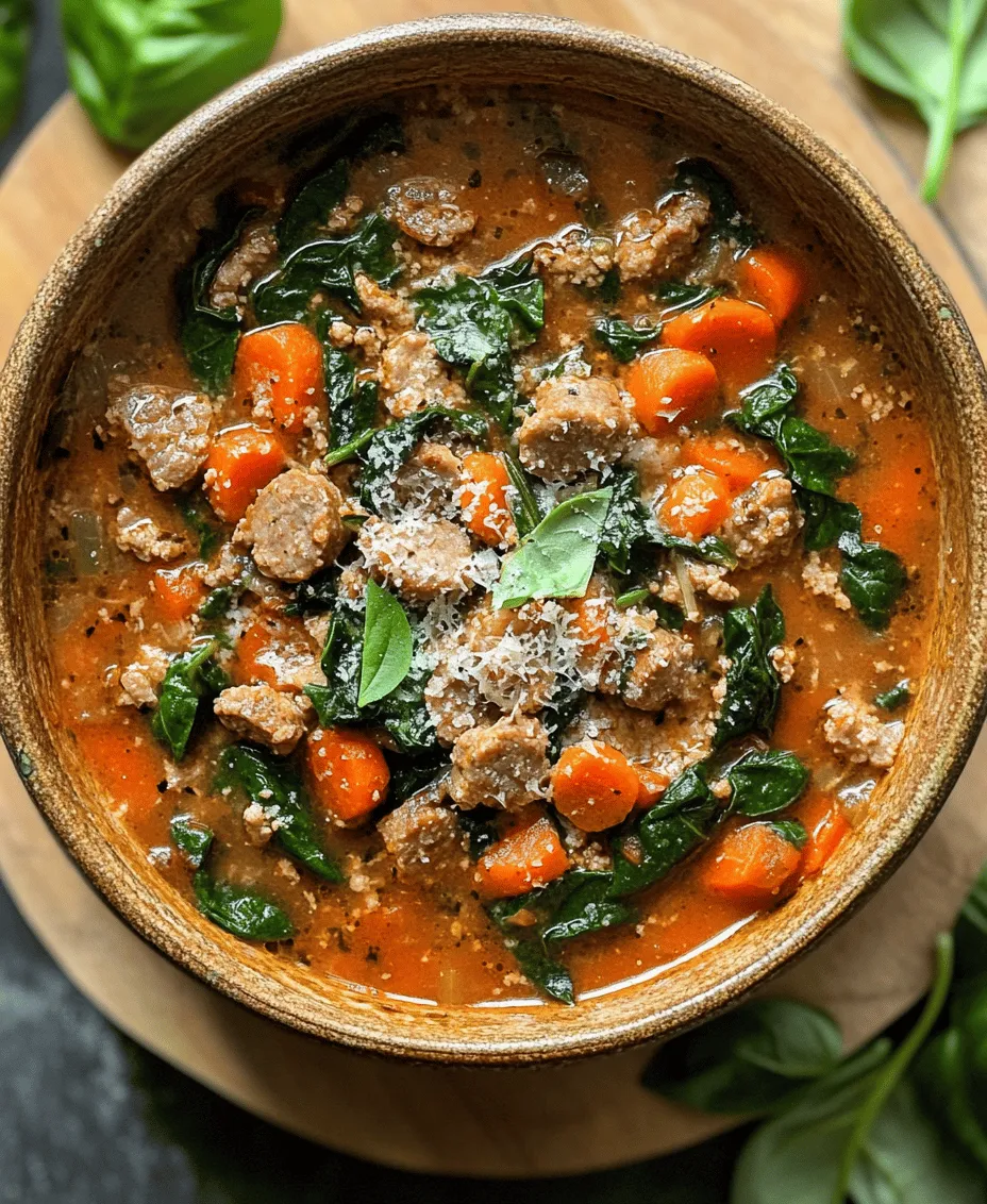 Exploring the heartwarming world of Italian cuisine often leads us to delightful dishes that warm both the body and soul. One such dish is the Cozy Italian Sausage & Spinach Soup, a comforting blend of savory flavors and wholesome ingredients. This soup embodies the essence of Italian cooking—simple, fresh, and deeply satisfying. As we dive into this recipe, we will uncover its rich origins, nutritional benefits, and step-by-step preparation, ensuring that you can easily recreate this delightful dish in your own kitchen.