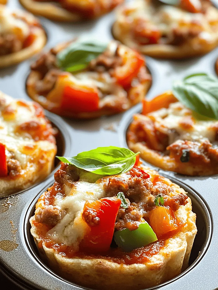 Before diving into the preparation steps, it’s essential to understand the ingredients that make Mini Deep Dish Pizza Cupcakes so special. This recipe is all about combining quality components to create a dish that bursts with flavor and texture. Let’s take a closer look at the key ingredients that will elevate your mini pizza experience.