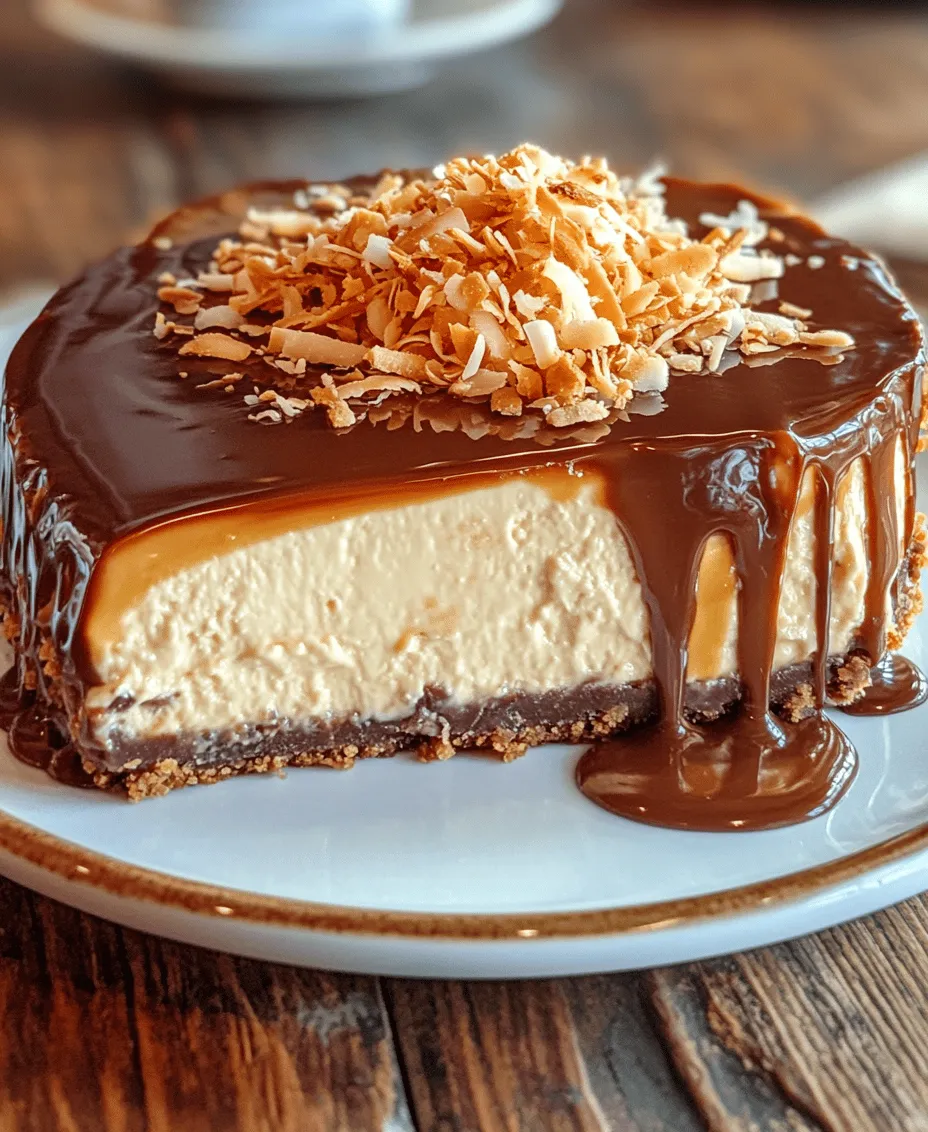 In the realm of desserts, cheesecakes hold a special place for their rich, creamy texture and versatility. Among the myriad of cheesecake variations, the Samoa Cheesecake stands out, capturing the beloved flavors of Samoa cookies in a delightful cake. This recipe combines a buttery shortbread crust, luscious cream cheese filling, toasted coconut, and a decadent chocolate topping, making it a perfect treat for any occasion. Whether you’re hosting a gathering or simply indulging yourself, this cheesecake will impress with its delightful flavors and stunning presentation.